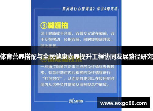 体育营养搭配与全民健康素养提升工程协同发展路径研究